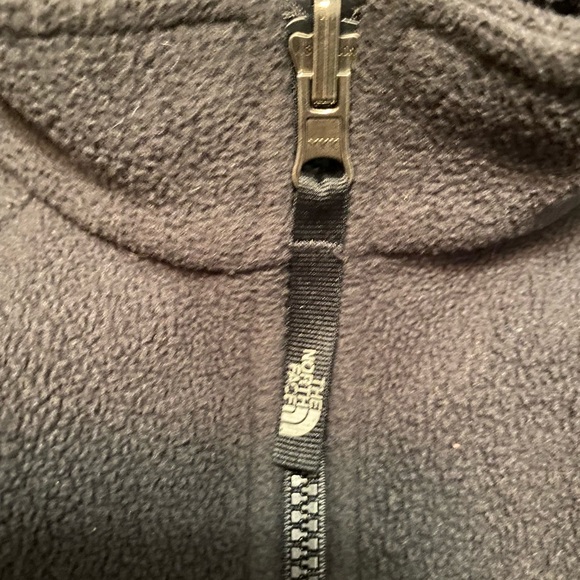 Girls The North Face Fleece Jacket 6x Charcoal Grey Black Silver - Picture 8 of 8